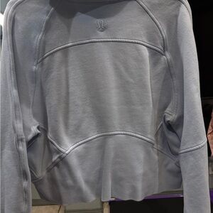 lululemon athletica Light Gray Crew Neck Sweatshirt